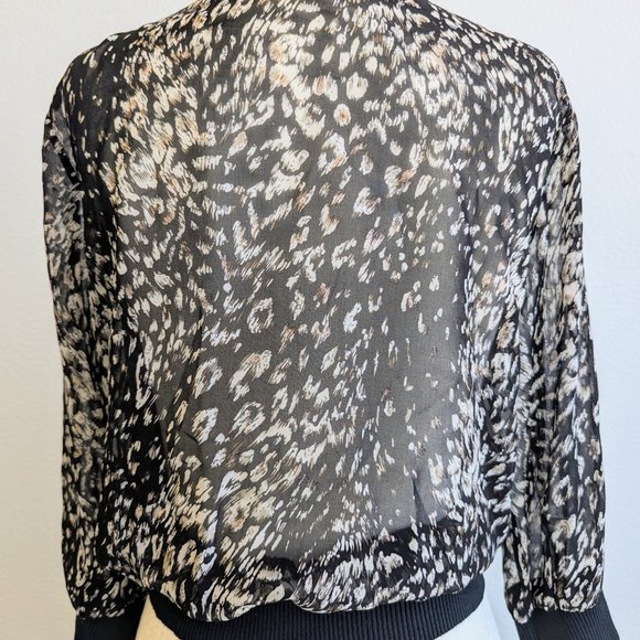 Sheer Leopard Print Jacket - Picture 2 of 3